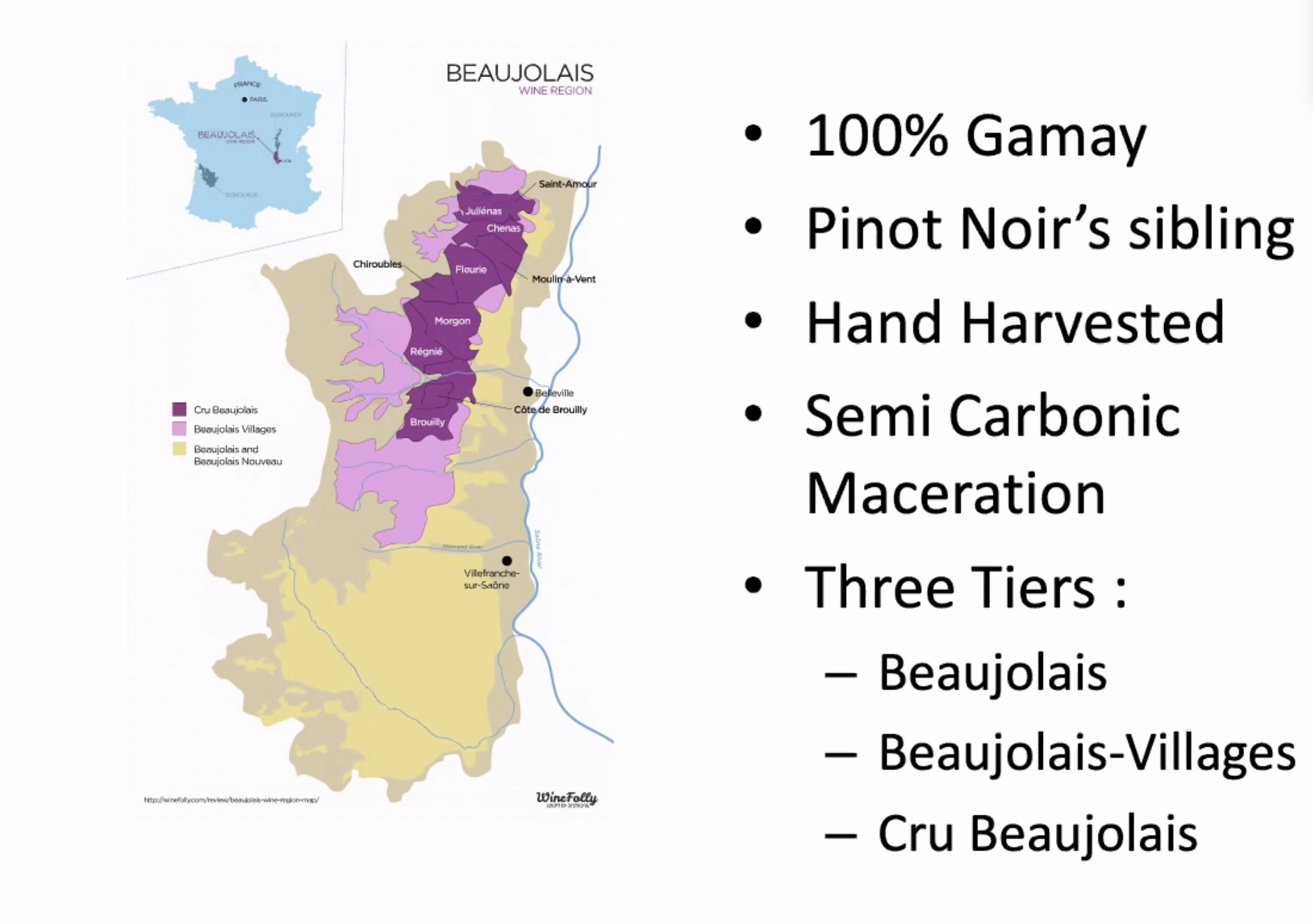 Beaujolais wines