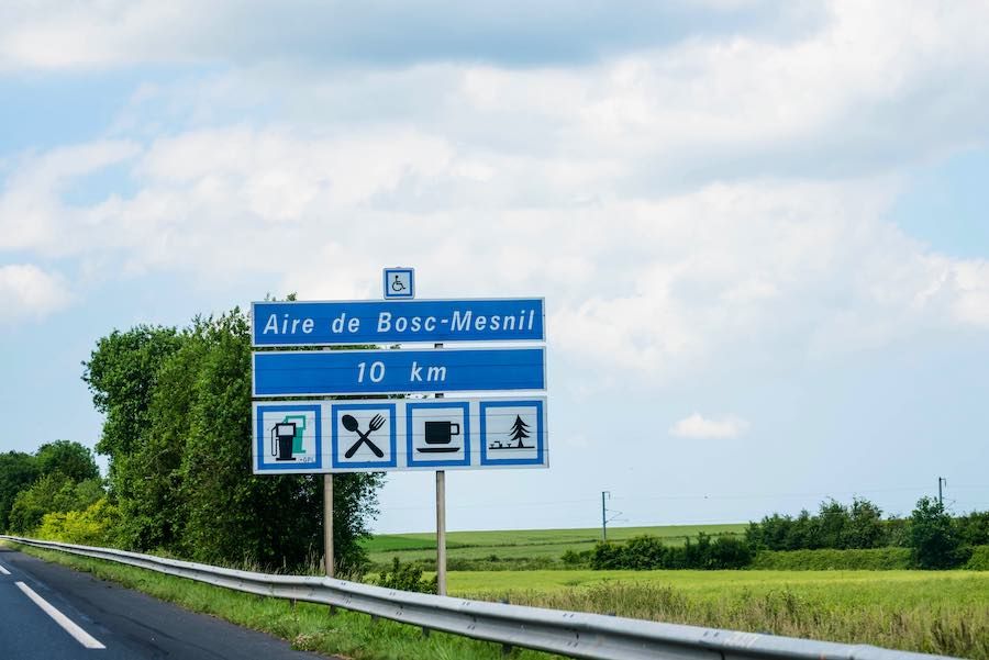 Road signs for Driving in France